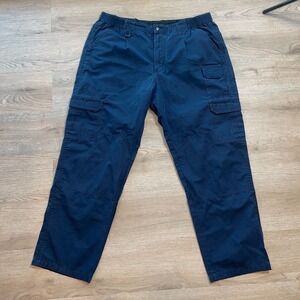 Propper Mens Tactical Cargo Pants Navy Blue 42x32 Ripstop EMS Work Flaw